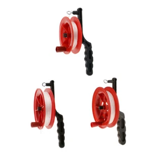 Red Fire Kite Tool Grip Reel Winder Wheel Handle W/ Twisted String YOUR CHOICE - Picture 1 of 7
