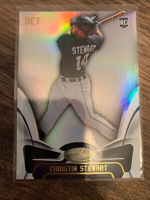 2019 Panini Certified Christin Stewart Detroit Tigers Refractor RC #27 Free Ship - Image 1 of 2
