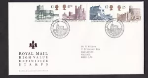 1992 Castle High Values £1-£5 set 4 Winsor First Day Issue - Picture 1 of 1