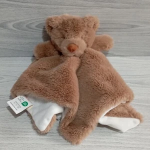 Rompibaby Teddy Bear Comforter Soother Blankie Blanket Brown Soft Toy Plush - Picture 1 of 9