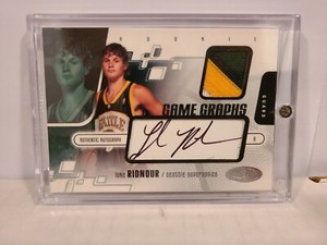 2003 2004 FLEER HOT PROSPECTS LUKE RIDNOUR RPA #/400 PATCH AUTO ROOKIE RC SONICS