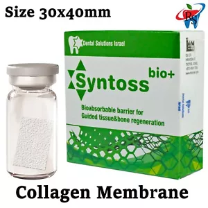Syntoss Zahnimplantat Kollagen resorbierbare chirurgische Membranbarriere 30x40mm - Bild 1 von 4