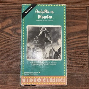 Godzilla vs. Megalon VHS tape 1985 Katsuhiko Sasaki Hiroyuki Kawase Monster Film - Picture 1 of 7
