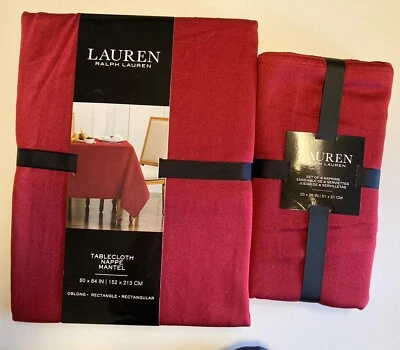 New Ralph Lauren Tablecloth And 6 Napkins Set 60x84 - Image 1 of 4
