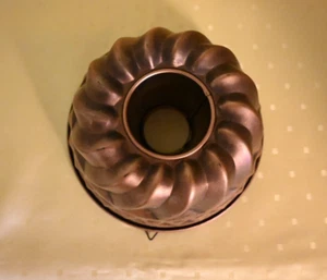 Vintage mała miedziana forma do pieczenia forma do ciasta kula cesarz - Zdjęcie 1 z 5
