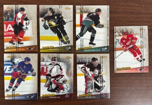 1998-99 Topps Finest Hockey Oversized Set (7) Gretzky Yzerman Brodeur Hasek - Zdjęcie 1 z 6