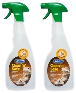 Johnsons Clean N Safe Vivarium Reptile 2X 500ml - Amphibien Desinfektionsmittel Reiniger - Bild 1 von 1
