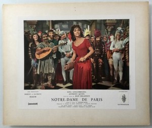THE HUNCHBACK OF NOTRE DAME (1956) GINA LOLLOBRIGIDA - 2 French Lobby-cards