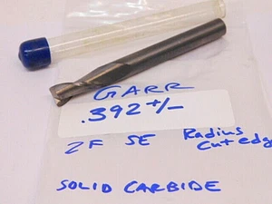 HERRAMIENTA GARR AFILADA (EE. UU.) CARBURO SÓLIDO 2 FLAUTAS FRESA DE EXTREMO ÚNICO .392+/- - Imagen 1 de 1