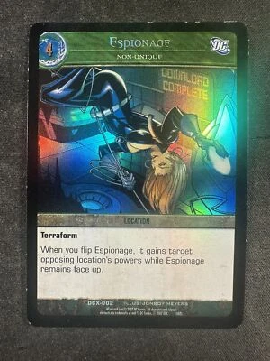 VS System TCG DCX-002 Espionage Non-Unique DC Exclusives Foil NM/LP - Image 1 of 2