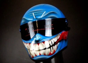 Custom Airbrushed Matrix Alpha Fiberglas Helm Design Bandit Simpson Stil - Bild 1 von 5