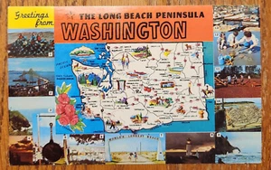 Mapa postal Saludos desde el estado de Washington PC 1970 Dexter Press - Imagen 1 de 1