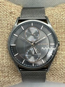 Skagen Holst Multifunction SKW6180 Women's Charcoal Steel Mesh Watch JNA938 - Picture 1 of 11