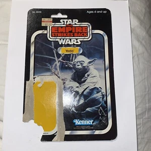 Vintage Kenner Star Wars Empire Strikes Back Cardback Yoda - Bild 1 von 2