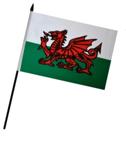 Wales Handflagge (9" x 6") - Bild 1 von 3