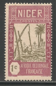 Niger #29 (A2) FVF MINT - 1926-40 1c Drawing Water from Well - Picture 1 of 1