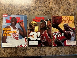 1992, 1993 & 1997 Sports Illustrated Michael Jordon Chicago Bulls Champions  - Picture 1 of 14