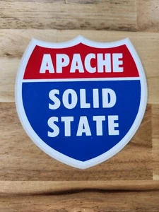 Vintage Apache Trailer Sticker, Rare, Camper, Solid State, Pop Up, NOS - Picture 1 of 3