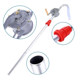 Aluminum Alloy Rotary Hand Crank Oil Barrel Drum Pump Pumping Diesel Fuel A1Q8 - Picture 1 of 11