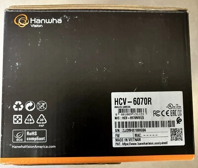 HANWHA VISION Hanwha Techwin HCV-6070R 2MP Analog HD Outdoor Security Dome camera 3.2-10m Lens