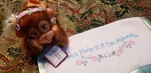 Ashton-Drake Cindy Sales I Can't Help It If I'm Adorable! Baby Monkey Doll 4" - Bild 1 von 3
