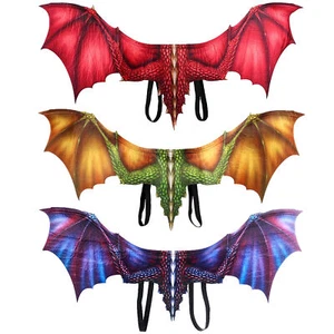 Halloween Dragon Wings Costume Fabric Cosplay Party Carnival Wings for Adults - Picture 1 of 15
