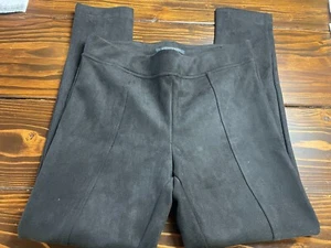 Andrew Marc Pants, Women's Size Medium, Black, Pull On, Faux Suede - Picture 1 of 9