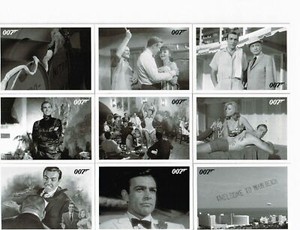 JAMES BOND 2013 AUTOGRAPHS & RELICS GOLDFINGER THROWBACK SET OF 110 CARDS