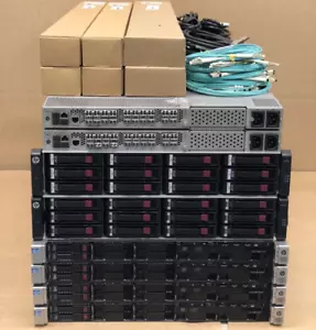 HP MSA 2040 DL360p Gen8 10Gbit iSCSI 12TB SSD & SAS 64-Core 1TB SAN Solution - Picture 1 of 2