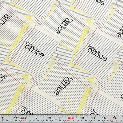 The Office Lined Paper Camelot Fabrics Cotton Fabric by the HALF YARD - Image 1 of 2