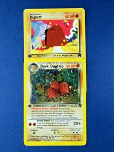 📈HOLO DARK DUGTRIO🌀 Vintage Pokémon | Team RocKet 6/82 | Swirl🌀 1st Edition - Picture 1 of 12