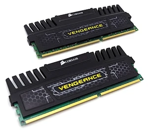 Corsair Vengeance 8GB Kit (2x4GB) DDR3 1600 MHz PC3-12800 RAM CMZ8GX3M2A1600C9 - Picture 1 of 7