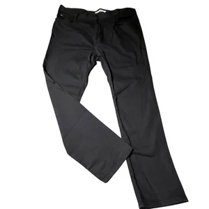 Pantalones de mezclilla Tommy Hilfiger ajustados de pierna recta para hombre talla 40X30 negros elásticos - Imagen 1 de 13