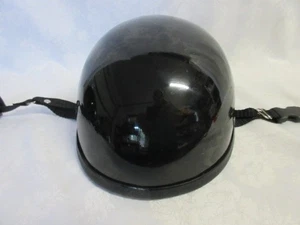 Harley Davidson Half Helmet Sz Men's 2 XL Glossy Black, Made In Pakistan, Lot 2 - Picture 1 of 8