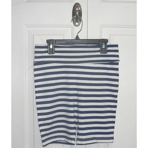 Nordstrom Girls Everyday Bike Shorts in Blue/White Stripe XL (14/16) MSRP $15 - Picture 1 of 3