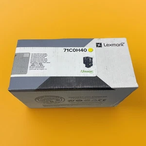 NEW Genuine Lexmark 71C0H40 High Yield Yellow Toner 10.5K – CS730 CX730 SEALED - Picture 1 of 6