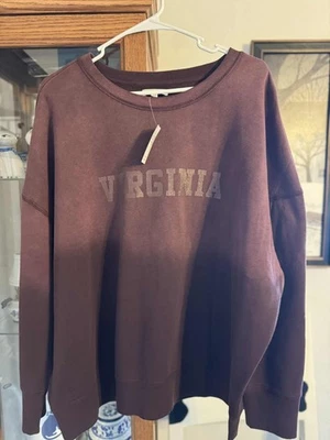 Sudadera para mujer Maurices con logotipo estatal Virginia Borgoña Ombre XXL nueva con etiquetas Foto 1 de 2