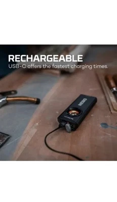 Nebo Slim+ 1200 Lumen Rechargeable LED Magnetic Pocket Torch Flash Light, 1007-G - Image 1 of 4