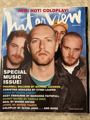 2003 AUGUST INTERVIEW MAGAZINE - COLDPLAY FRONT COVER - H 7684 - Image 1 of 4