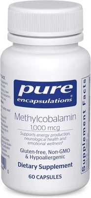 Pure Encapsulations Metilcobalamina 1.000 mcg - Vitamina 60 unidades (Pack de 1)  Foto 1 de 4