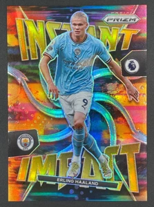 2022-23 Panini Prizm EPL Erling Haaland /10 Gold Prizm Instant Impact #21 - Foto 1 di 3