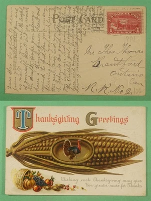 DR WHO 1913 PAQUETE POSTAL #Q1 ACCIÓN DE GRACIAS POSTAL A CANADÁ R15871 Foto 1 de 3