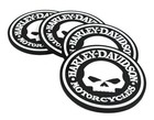 Harley-Davidson  - Skull Coaster Set HDL-18522 - Rubber - SHIPS FAST FOR FREE