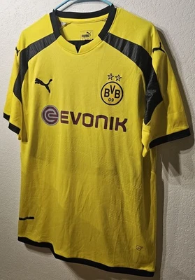 Borussia Dortmund Men's 2016-17 Home Soccer Football Jersey SZ XL Fits Like LRG - Image 1 of 4