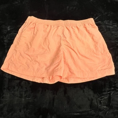 Columbia Board Shorts Mujer Grande Naranja Logo Malla Forrado Tiro Alto Traje de Baño Foto 1 de 4