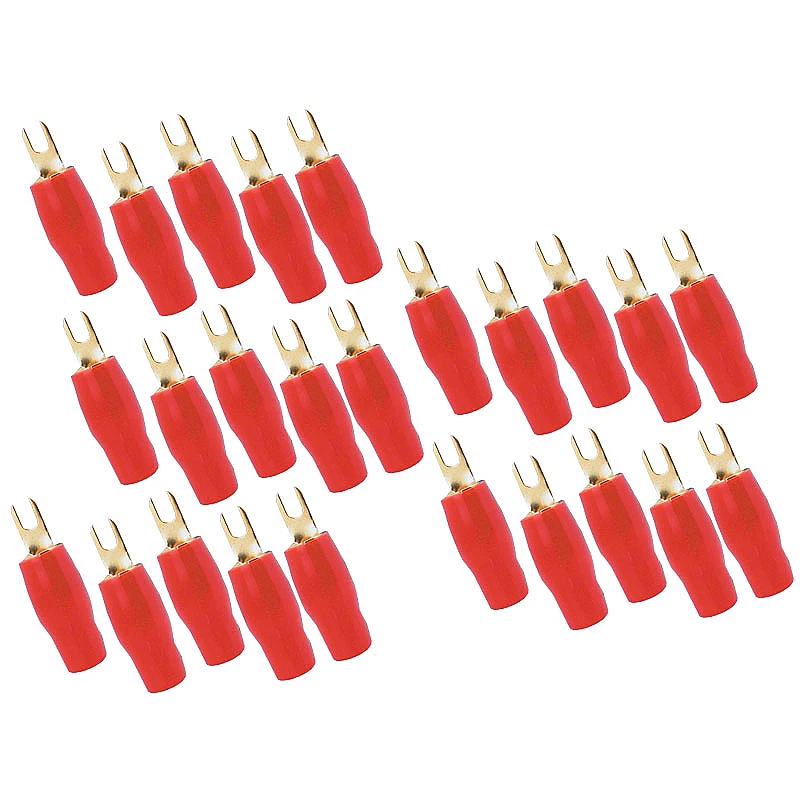 Stinger SPT8124R 4 Gauge Car Stereo Accessory Barrier Spade Terminal Pack Of 25 - Image 1 of 1