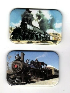 TRAINS   2  REFRIGERATOR MAGNET  2" X 3"  Rounded Corner  Magnet - Picture 1 of 4