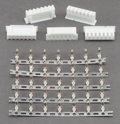 (5) 6S - 7 Pin JST-XH / Align Replacement Male LiPo Balance Connectors w/ Pins - Image 1 of 2