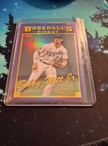 2024 Topps Baseball's Finest Purple Bobby Witt Jr /125 - Picture 1 of 1