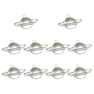10 PCS Retro Pendant DIY Charm Planet Charms for Jewelry Making - Picture 1 of 12